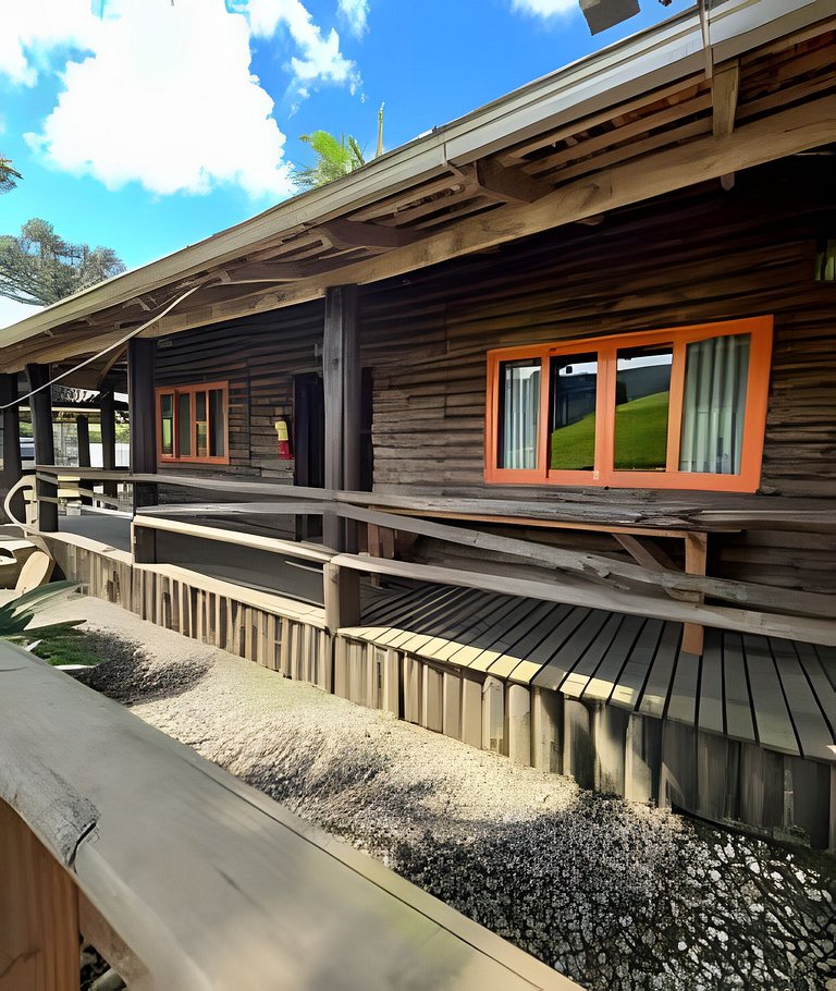 Cabana Família | Área de festa | Vista Barragem