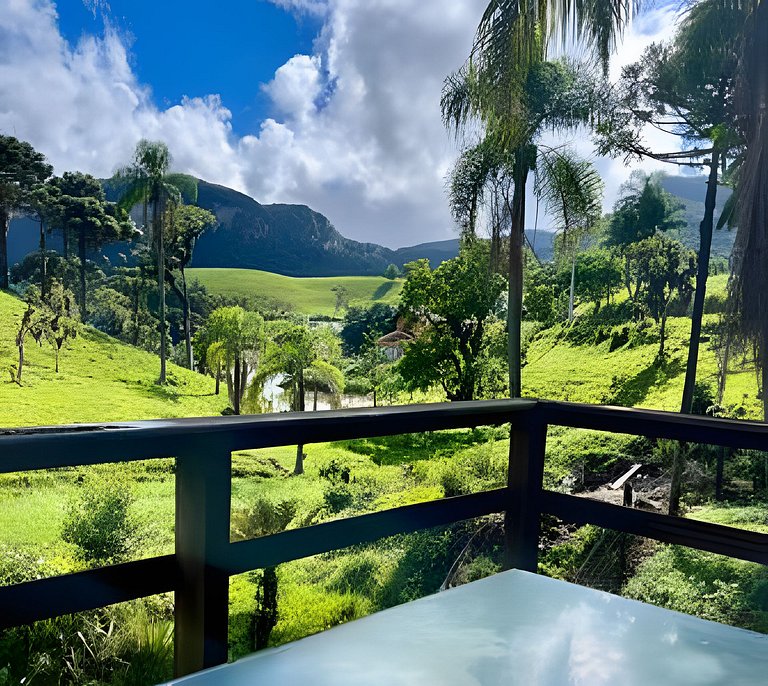 Cabana Família | Área de festa | Vista Barragem