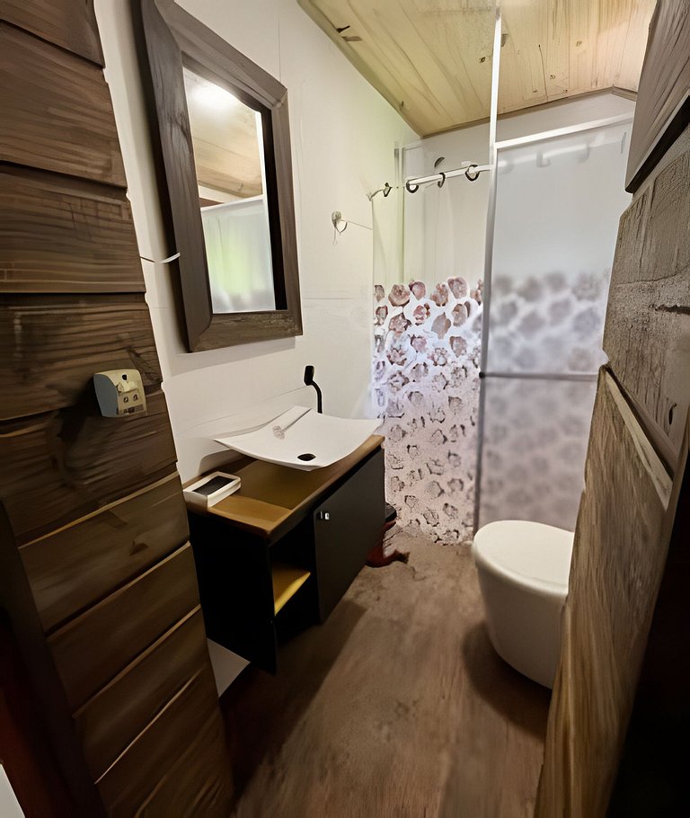 Cabana Família | Área de festa | Vista Barragem