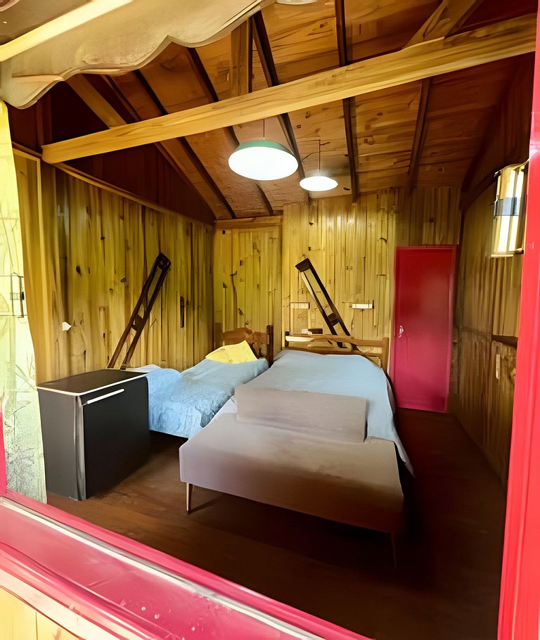 Cabana Família | Área de festa | Vista Barragem