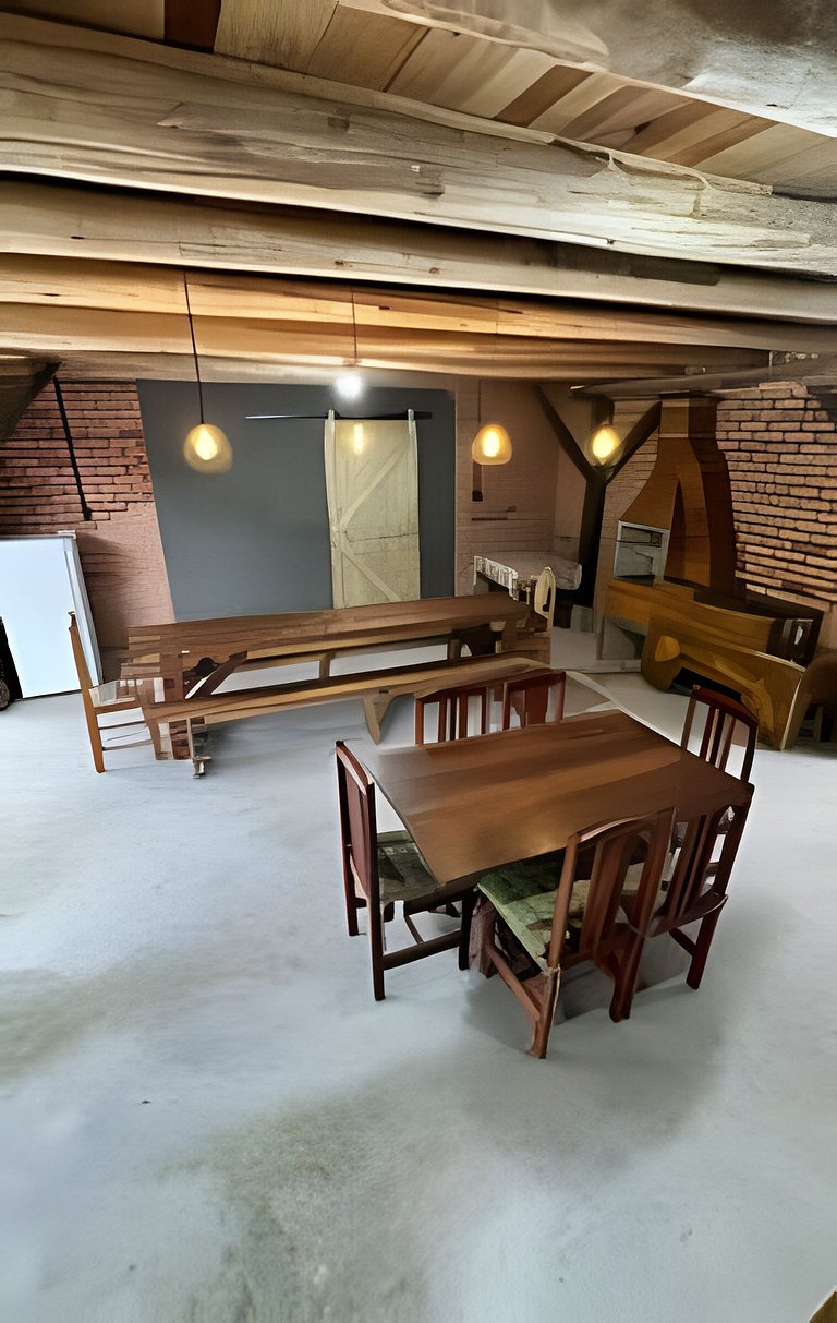 Cabana Família | Área de festa | Vista Barragem