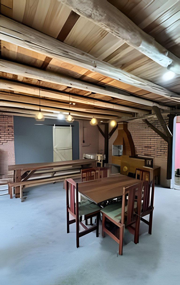 Cabana Família | Área de festa | Vista Barragem