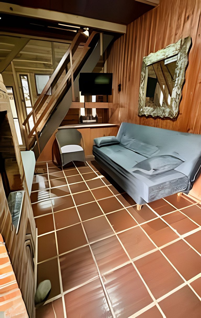 Cabana Família | Área de festa | Vista Barragem