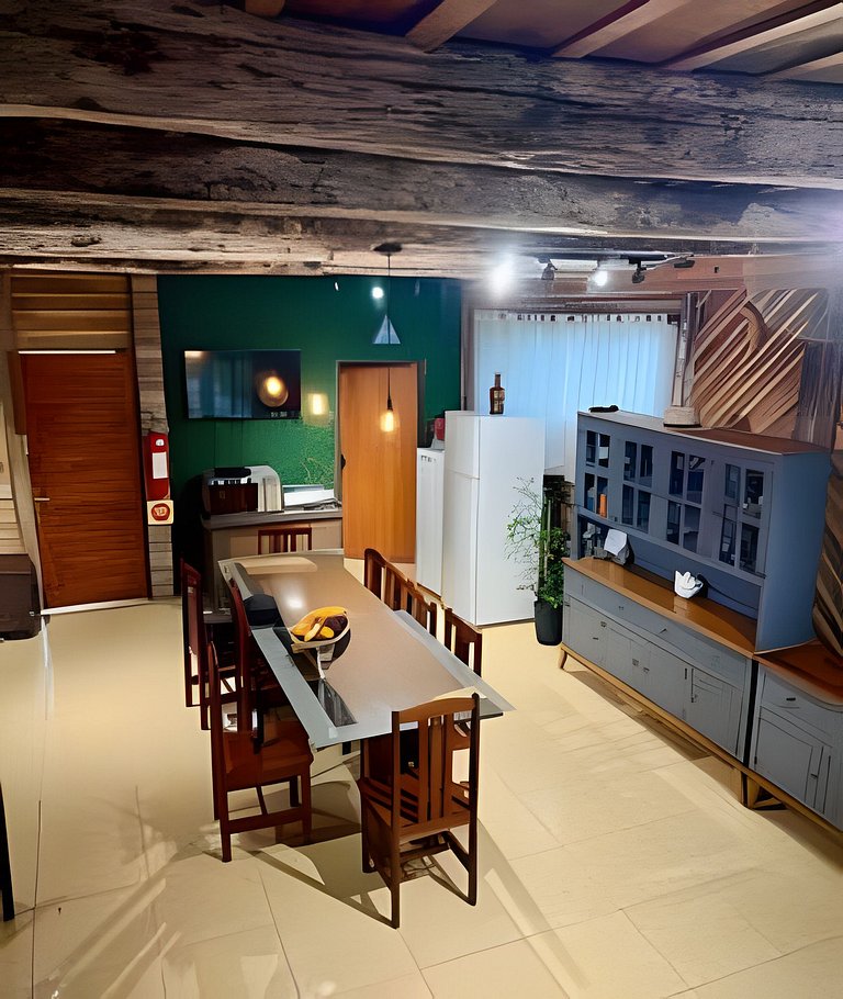 Cabana Família | Fogueira | Vista barragem