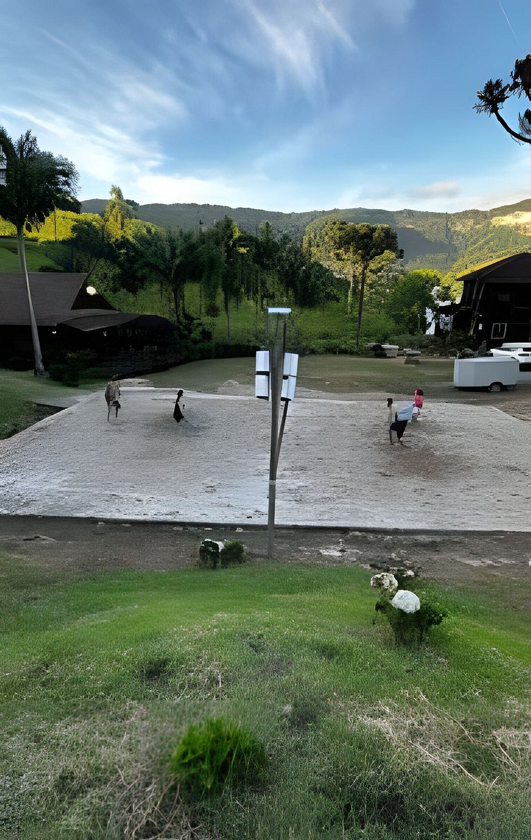 Cabana Família | Fogueira | Vista barragem