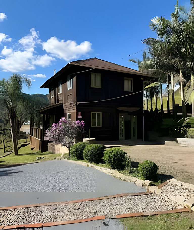 Cabana Família | Fogueira | Vista barragem
