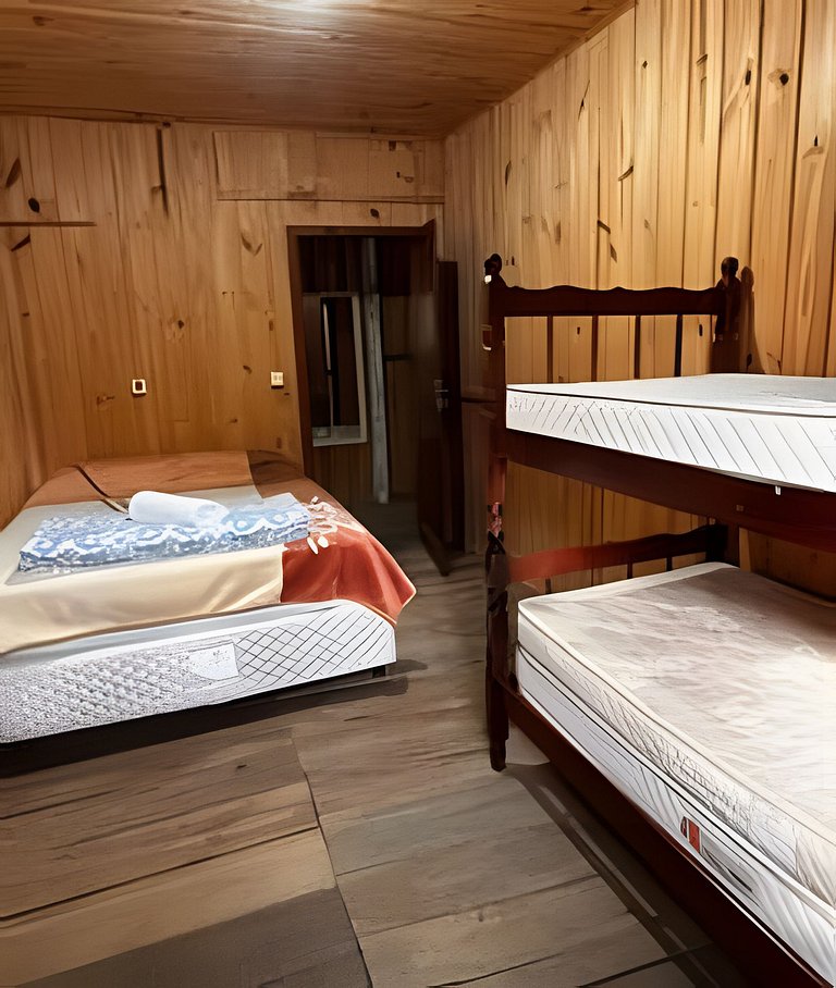 Cabana Família | Fogueira | Vista barragem