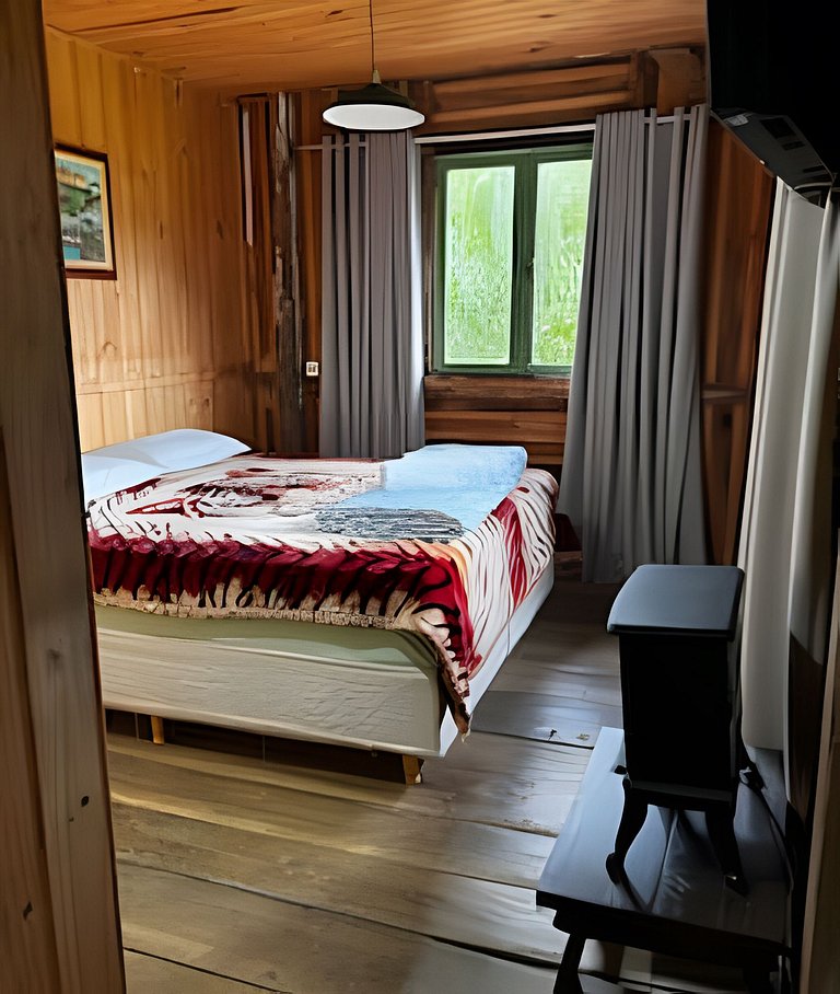 Cabana Família | Fogueira | Vista barragem