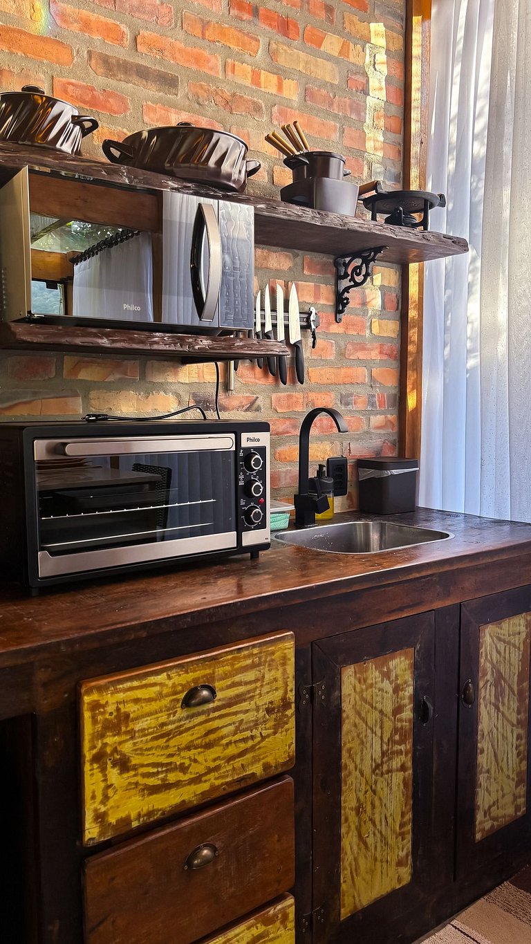 Cabana de Judá | Hidro, lareira e imersão