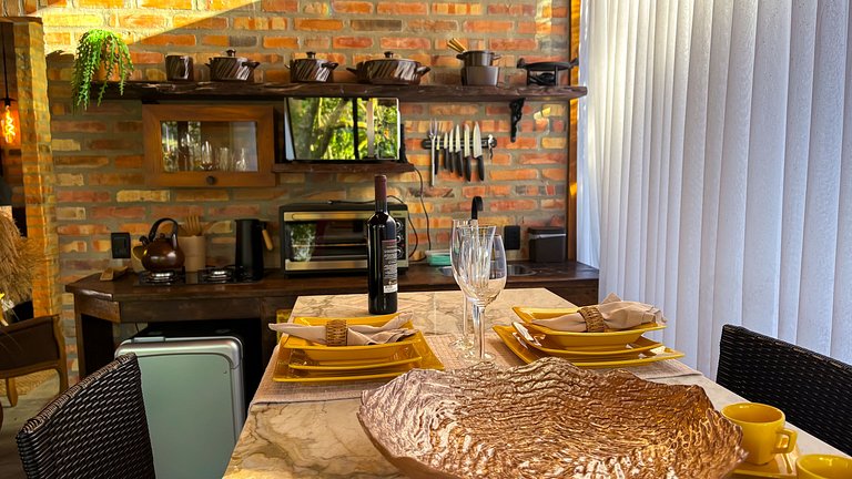 Cabana de Judá | Hidro, lareira e imersão