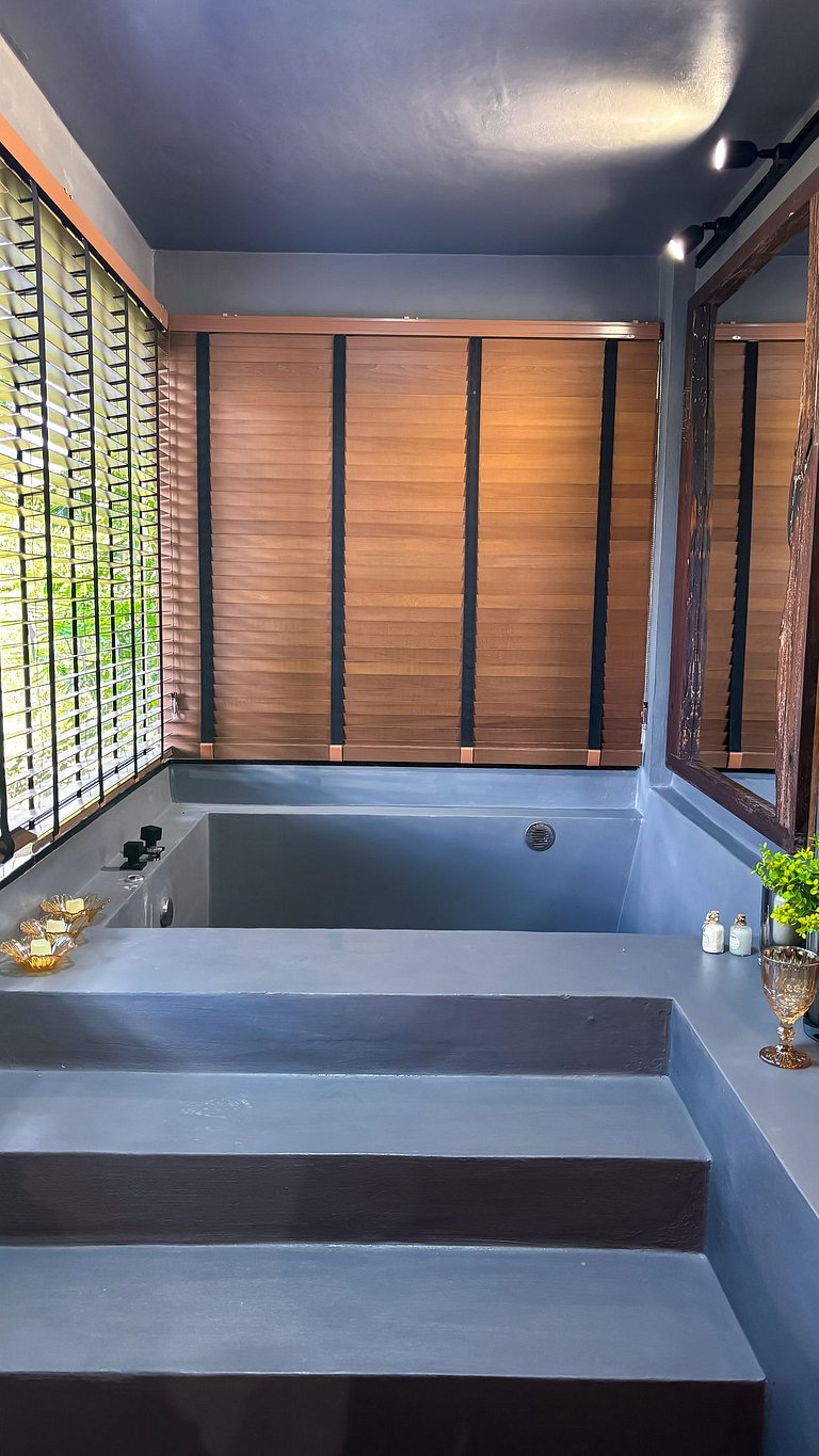 Cabana de Judá | Hidro, lareira e imersão