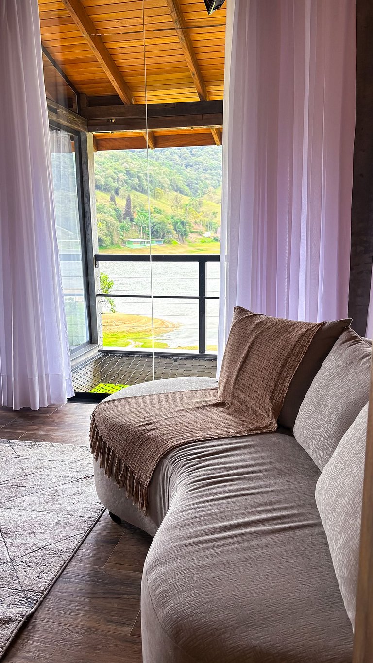 Cabana da Pedra | Hidro, rede suspensa e lareira