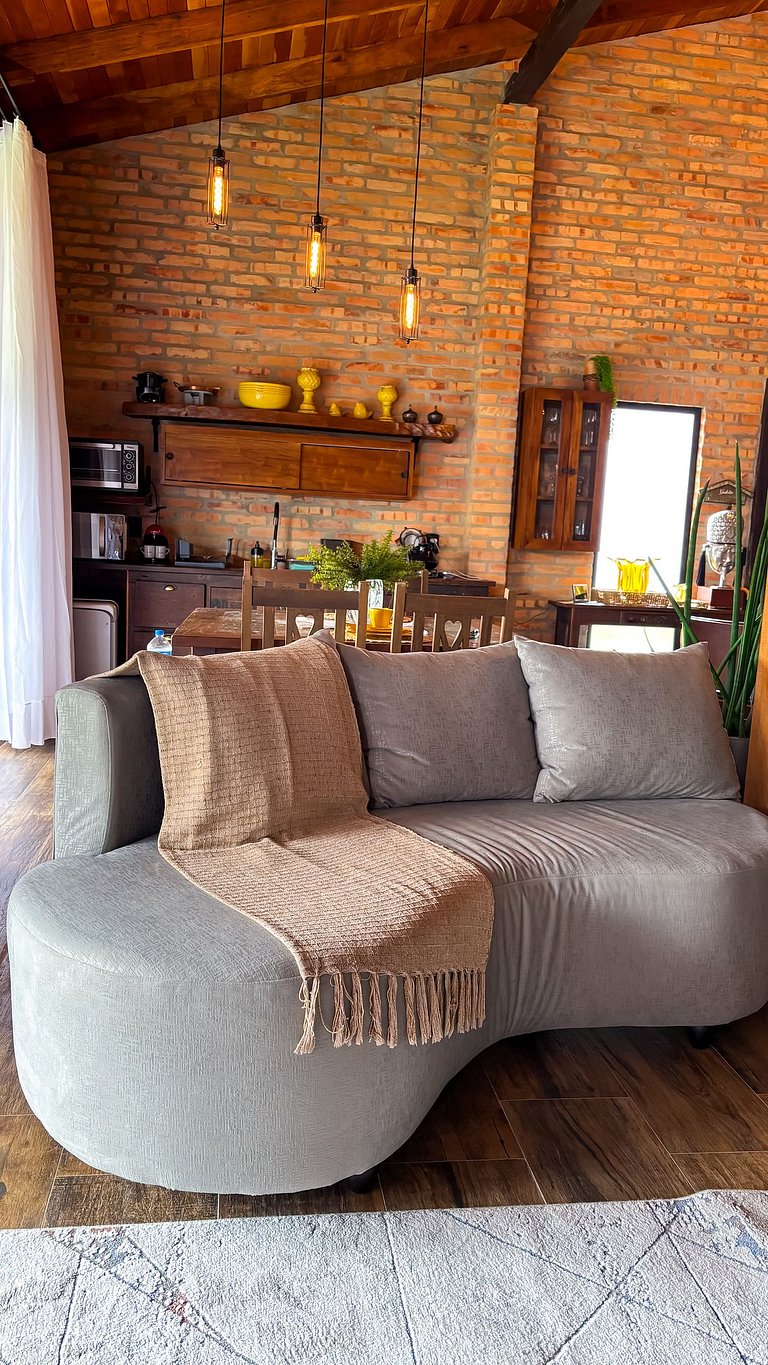 Cabana da Pedra | Hidro, rede suspensa e lareira