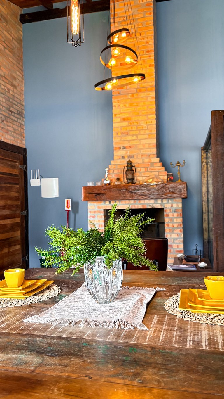 Cabana da Pedra | Hidro, rede suspensa e lareira