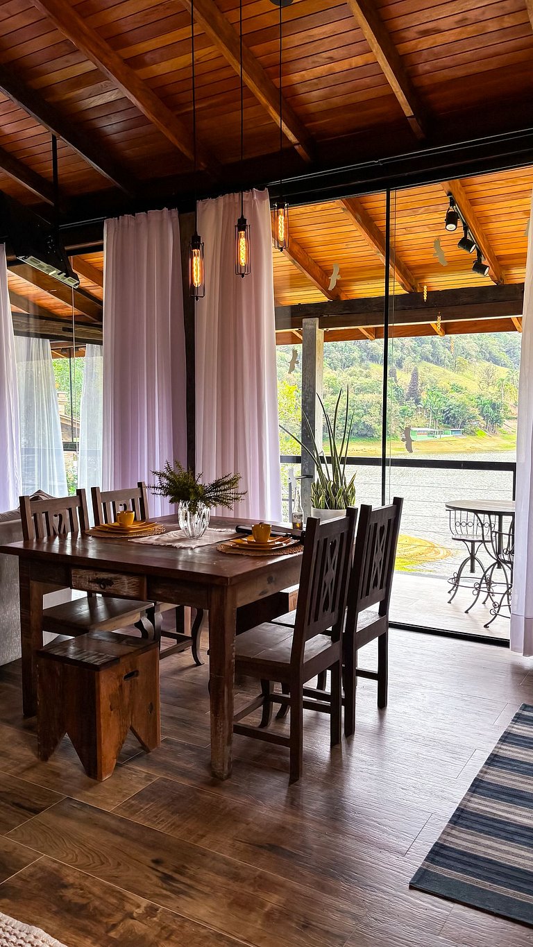 Cabana da Pedra | Hidro, rede suspensa e lareira