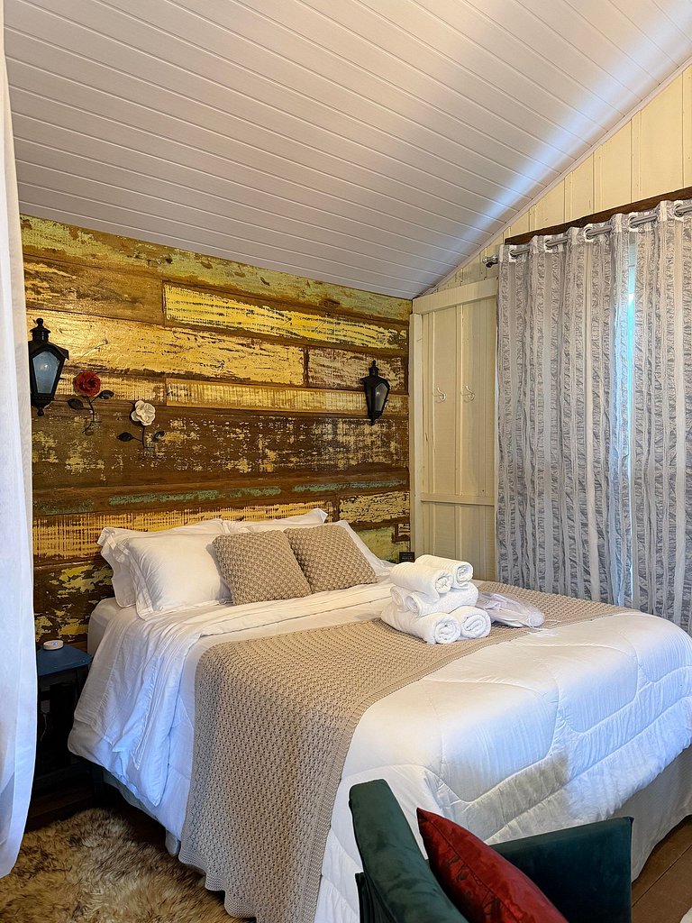 Cabana Primavera | Hidro, lareira e intimista