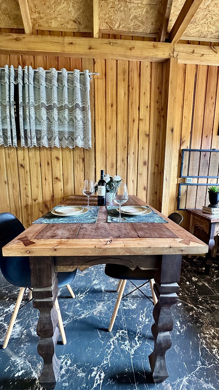 Chalé Una | Para casais | Hidro com vista barragem