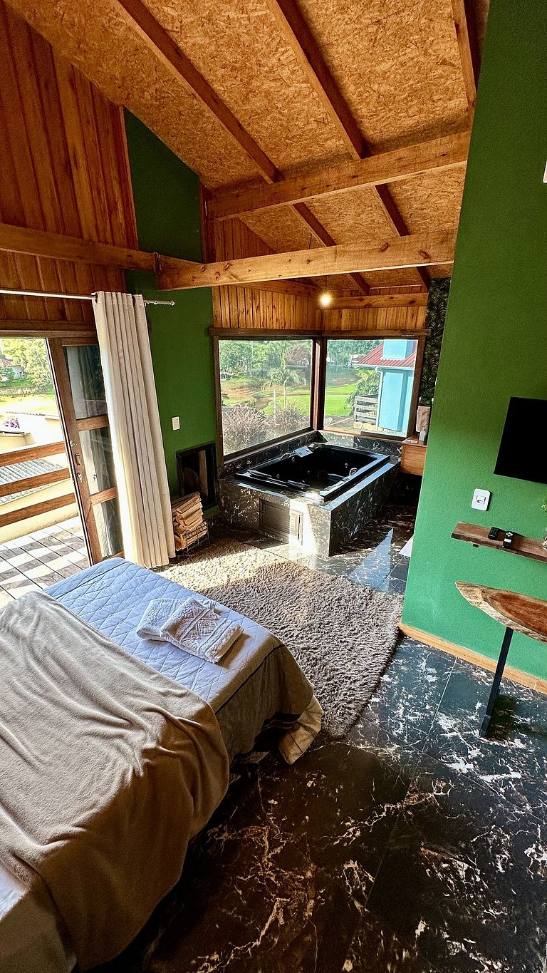 Chalé Una | Para casais | Hidro com vista barragem