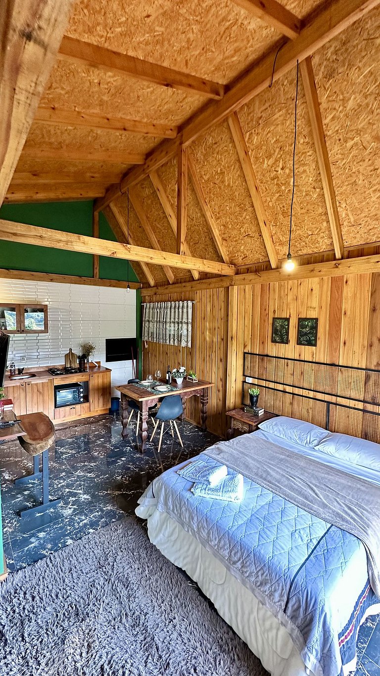 Chalé Una | Para casais | Hidro com vista barragem