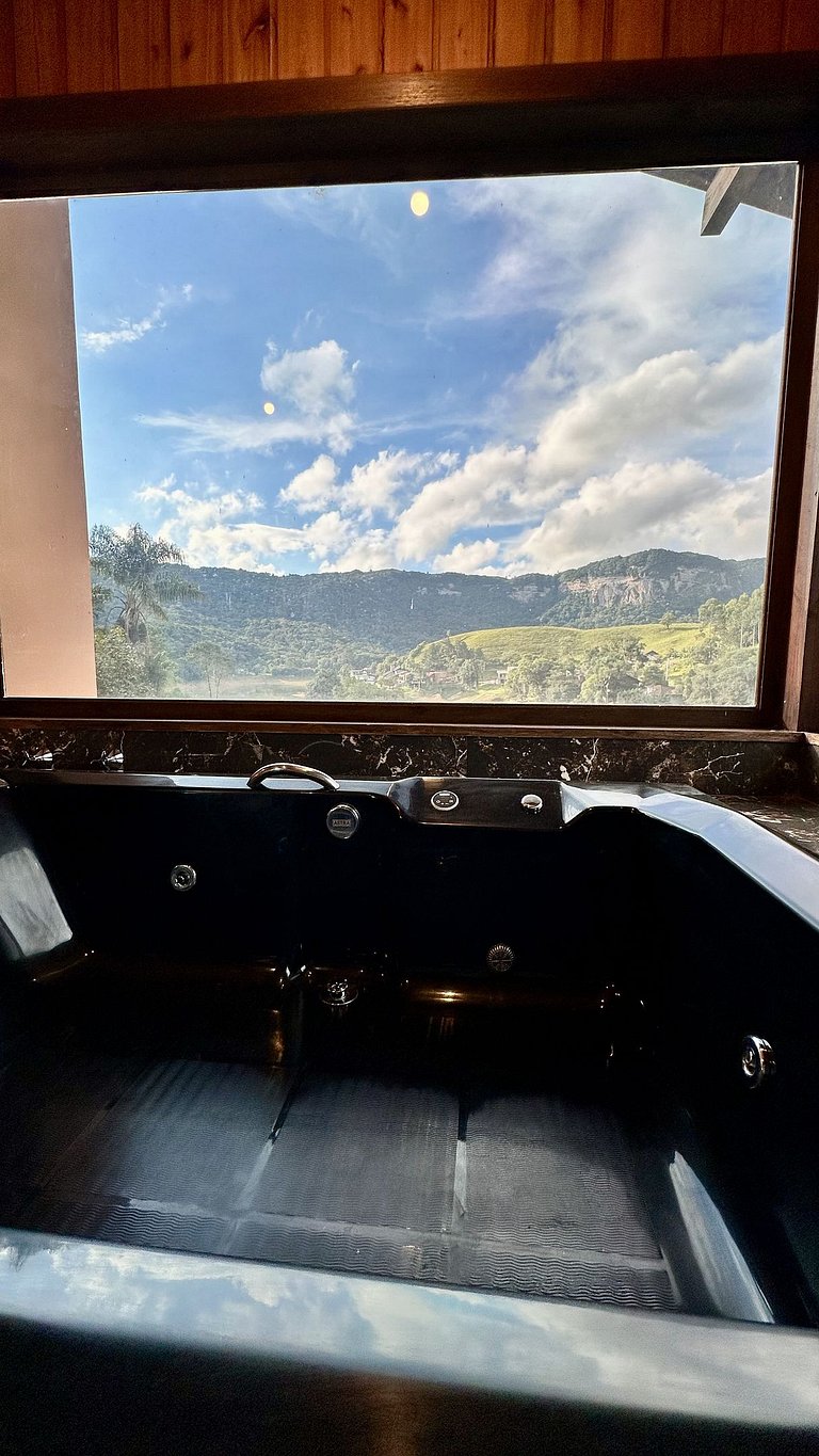 Chalé Una | Para casais | Hidro com vista barragem