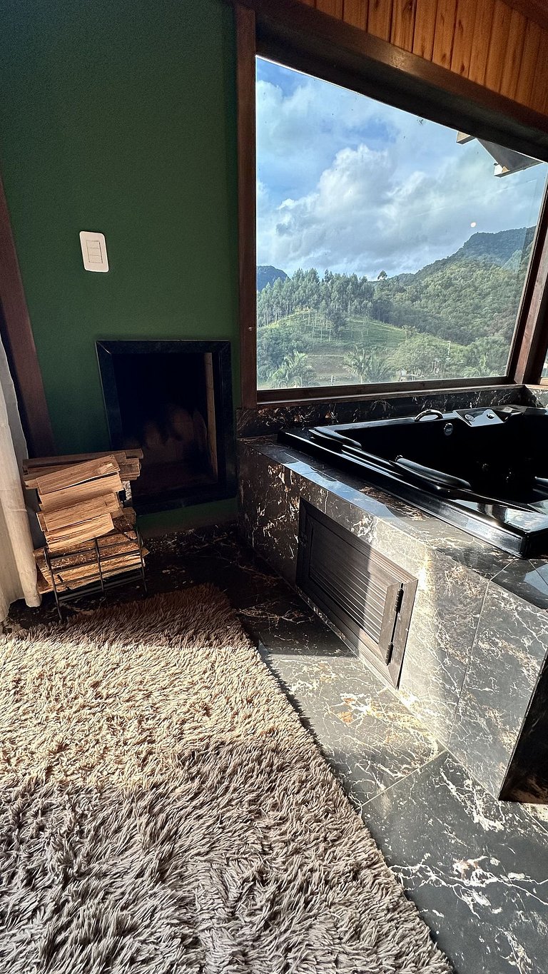 Chalé Una | Para casais | Hidro com vista barragem