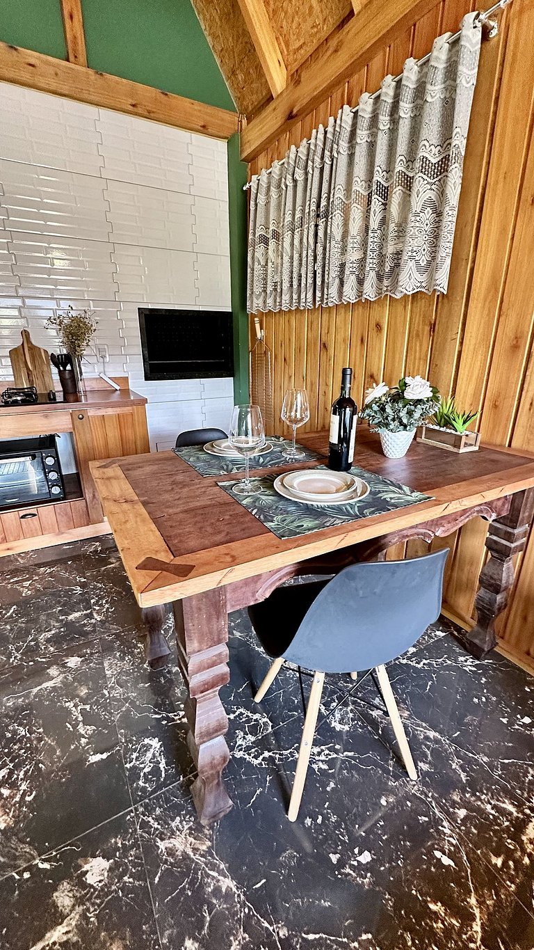 Chalé Una | Para casais | Hidro com vista barragem