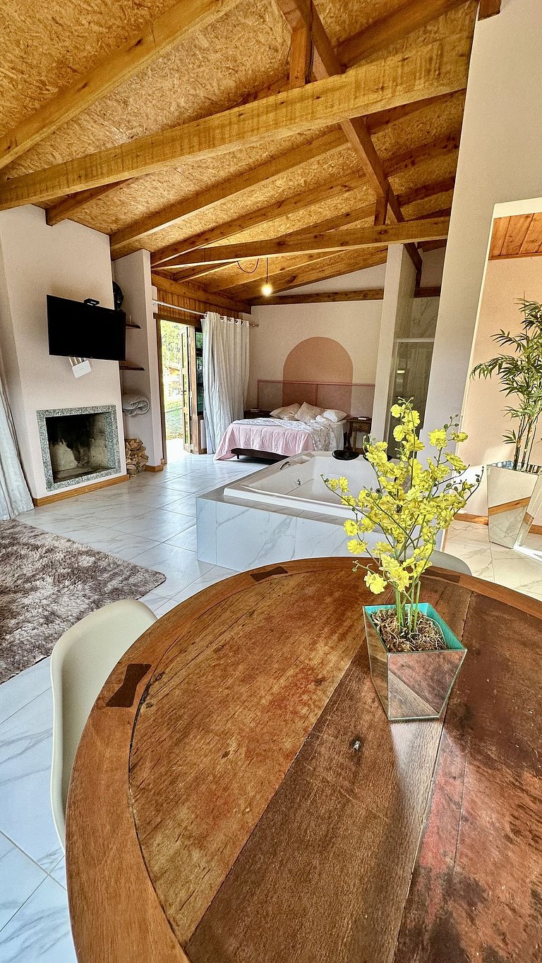 Chalé Vita | Romântico com hidro | Vista Barragem