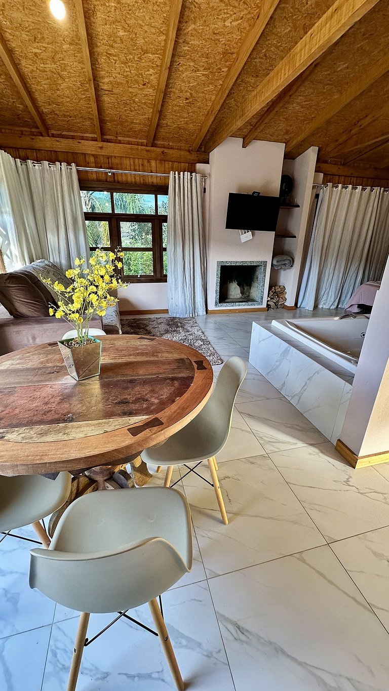 Chalé Vita | Romântico com hidro | Vista Barragem