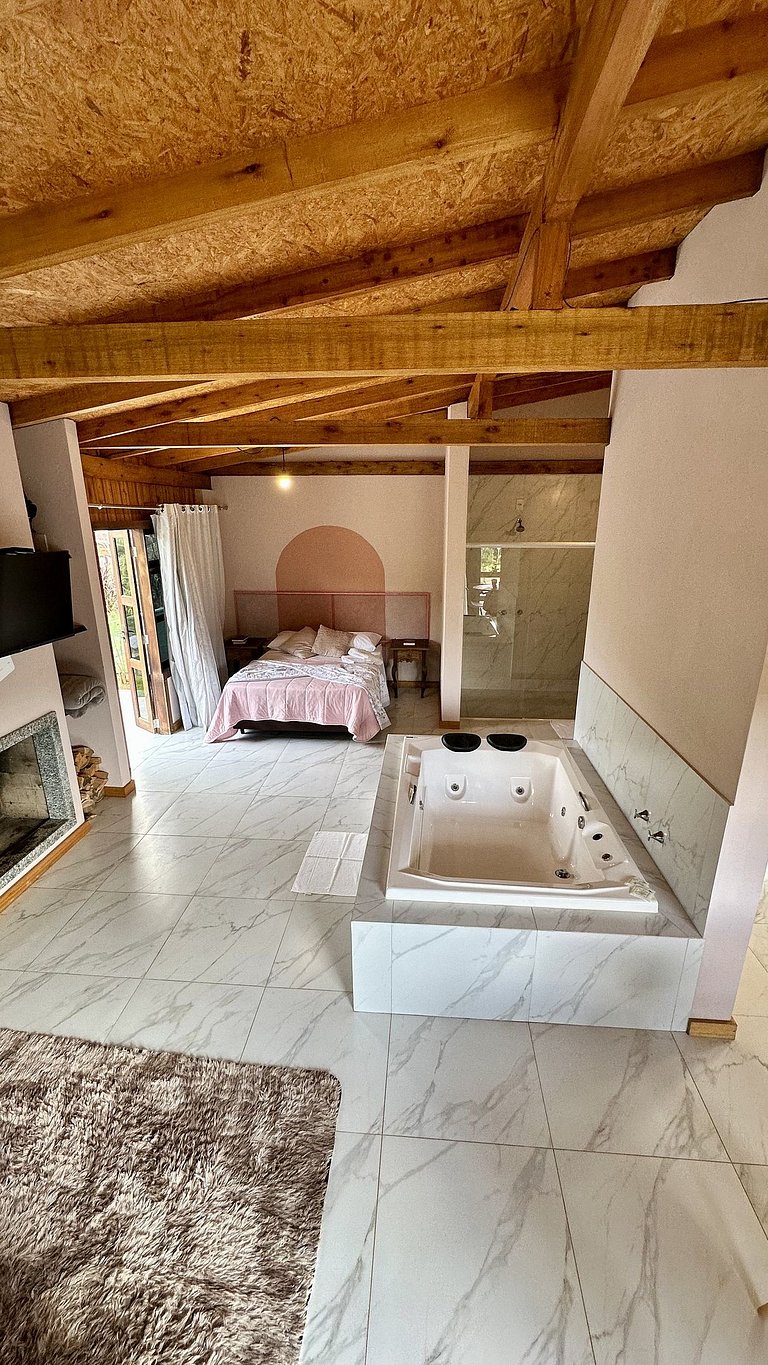 Chalé Vita | Romântico com hidro | Vista Barragem