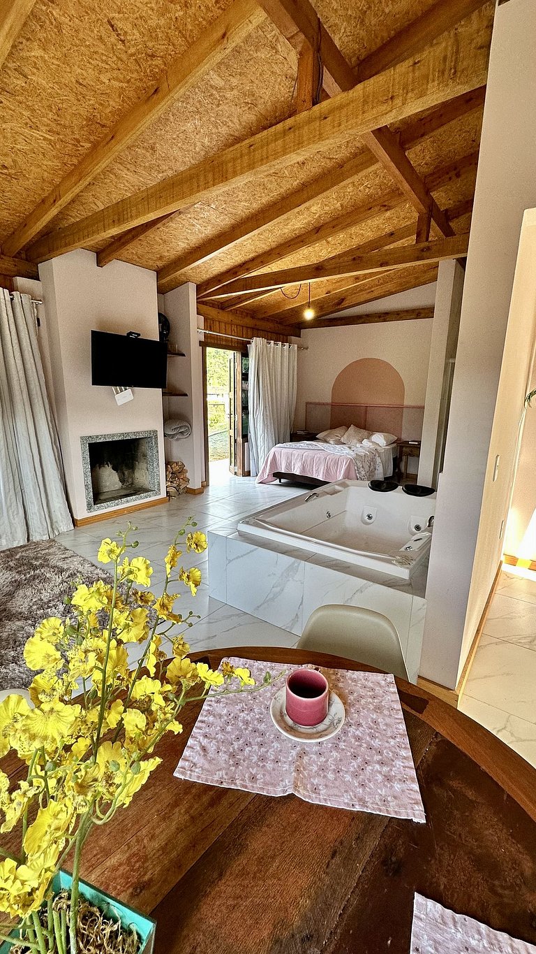 Chalé Vita | Romântico com hidro | Vista Barragem