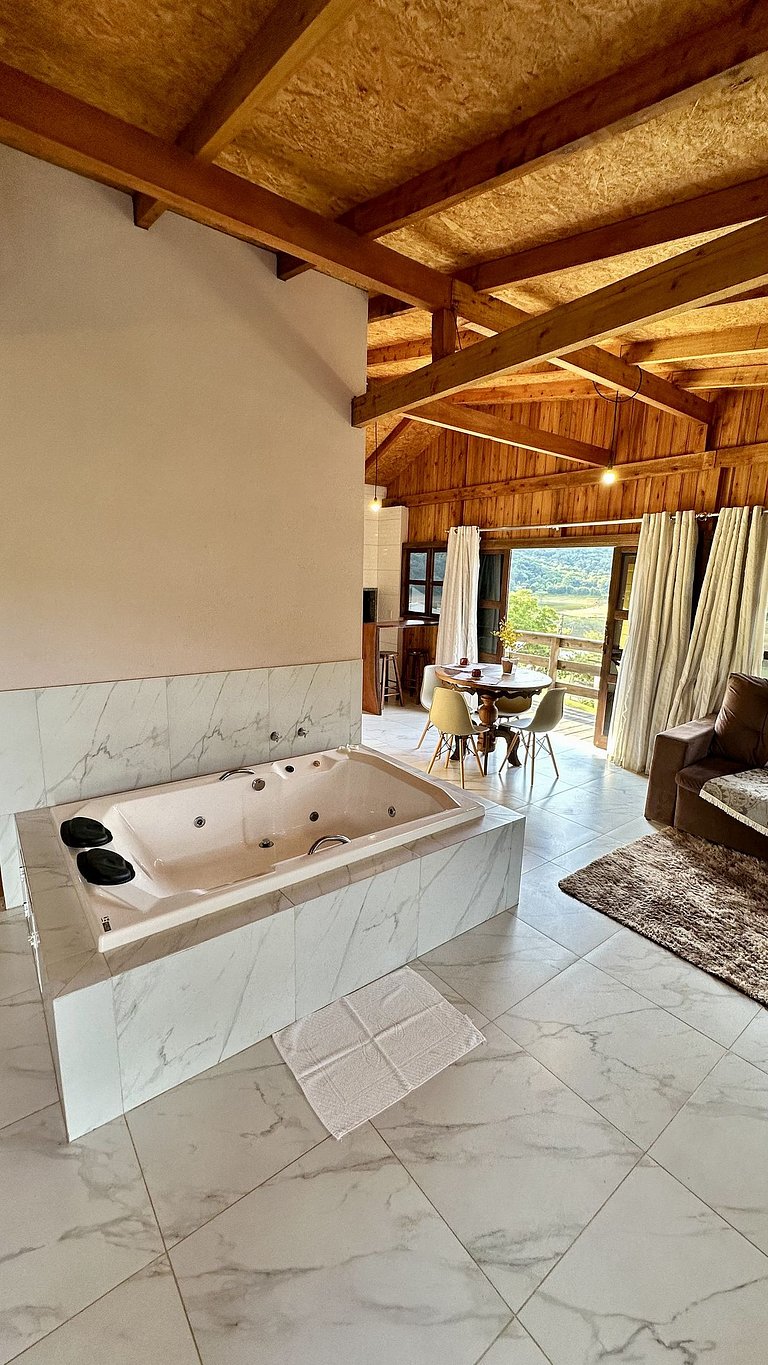 Chalé Vita | Romântico com hidro | Vista Barragem