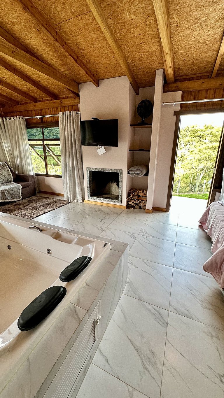 Chalé Vita | Romântico com hidro | Vista Barragem