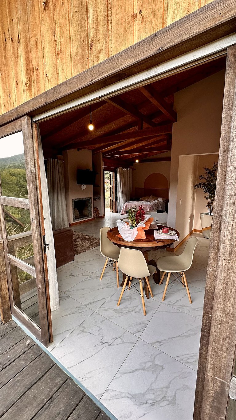 Chalé Vita | Romântico com hidro | Vista Barragem