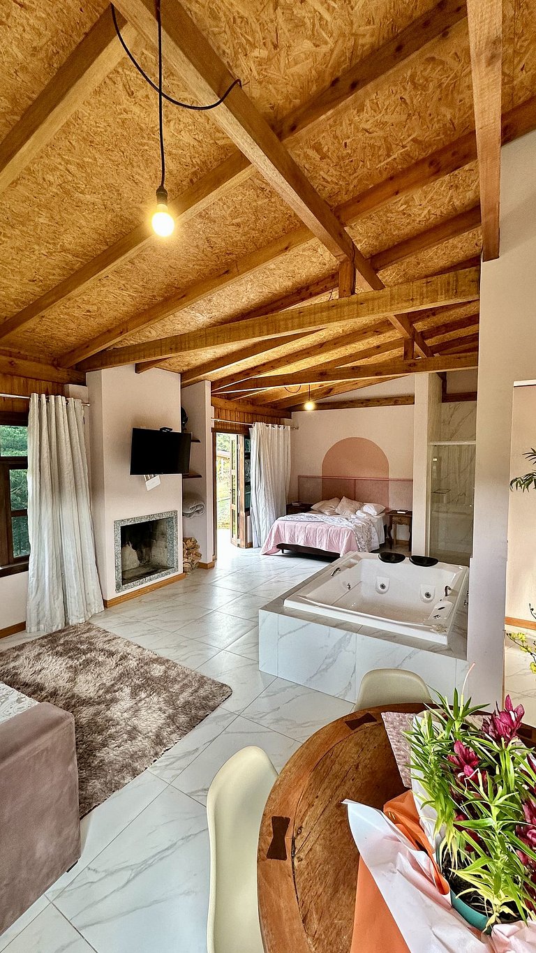 Chalé Vita | Romântico com hidro | Vista Barragem